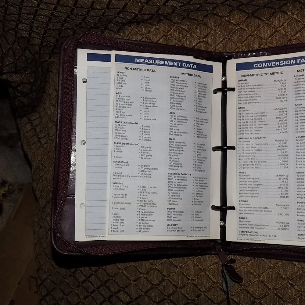 New Wall Street Collection day planner w/ extra note pages